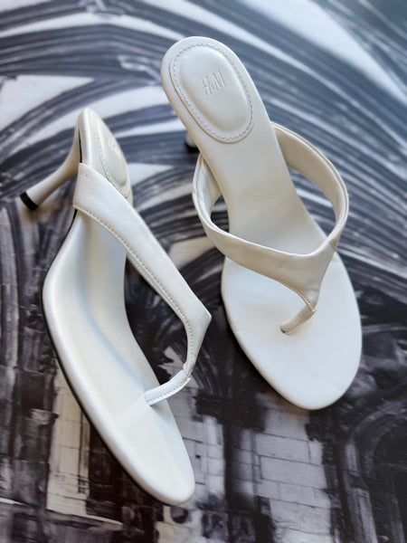 H&M Brand New White Sandals - Size 4