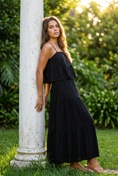 Brand New Black Maxi Skirt - Size Medium