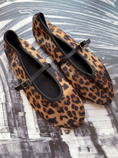 Brand New Leopard Print Ballerinas - Size 4