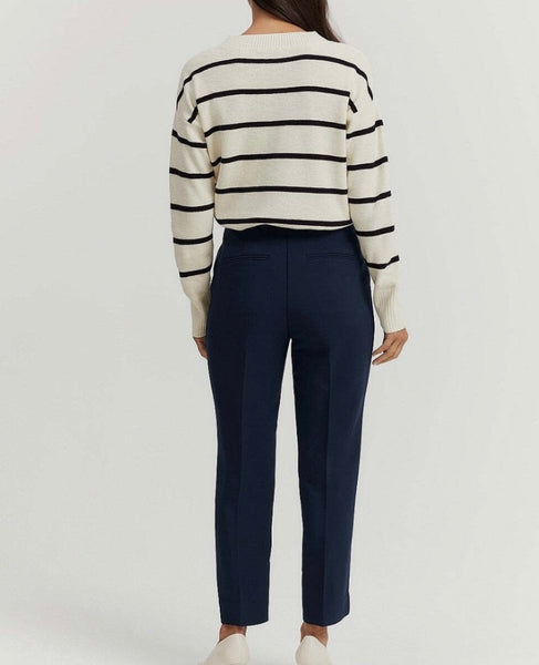 Country Road Brand New Striped Jersey (Organic Cotton Linen) - Size Medium