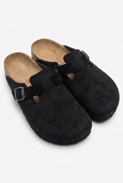 Birkenstock (ORIGINAL) Navy “Cordoroy” Clogs - Size 40