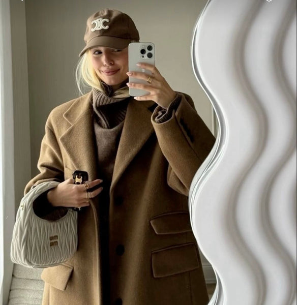 CELINE Brown Triomphe Baseball Cap - Size Medium (Retail R11600)