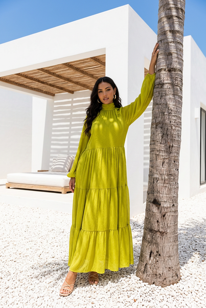Brand New Summer Lime Green Cocktail Dress with Open Back Detail - Size 10