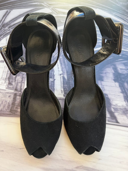 Witchery Genuine Suede PeepToe Heels - Size 41