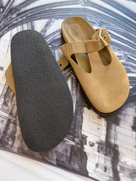 Zara Brand New Suede Clogs - Size 4