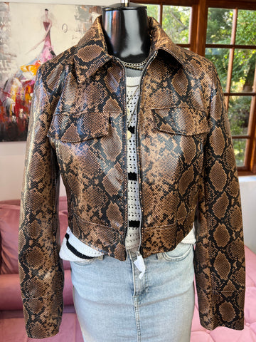 Zara Brand New Snakeskin Jacket (tag still attached) Retail R1299 - Size Medium