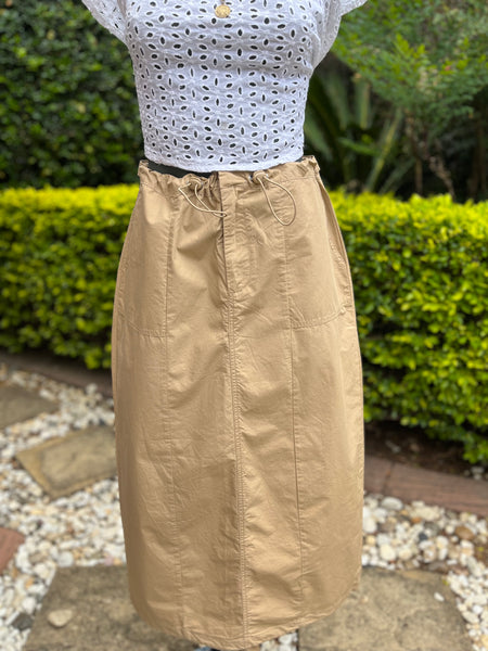 Cotton On Brand New Drawstring Cargo Skirt - Size 10