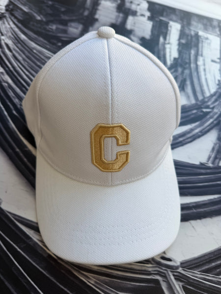 Ladies White Cap with front logo