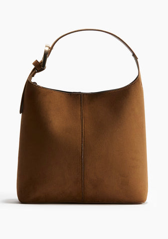 H&M Brand New Brown Hobo Bag with Gold Hardware