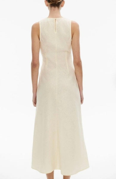 Witchery Brand New Linen Dress in Lemon - Size 10