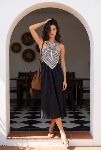 Brand New Cocktail dress with front detail - Size Small