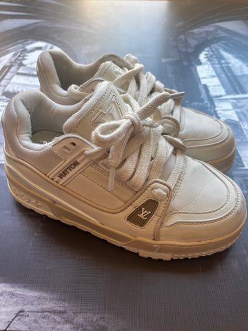 LV Cream Sneakers - Size 4