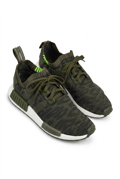 Adidas MENS Olive Green Sneakers - 8/42