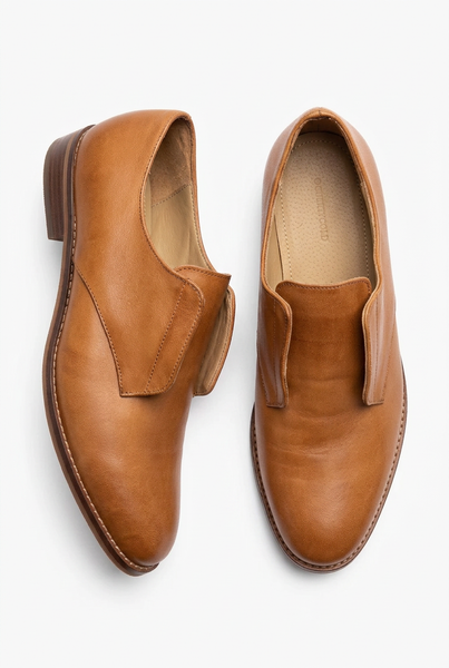 Country Road Genuine Leather Brown Brogues - Size 8/41