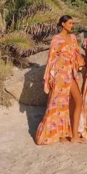 BeachCult Brand New Bold Printed Wrap Dress - Size Large (Retail R2900)