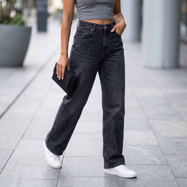 H&M Brand New Wide Leg High Waist Jeans - Size EUR40