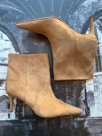H&M Brand New Brown Suede Ankle Boots - Size 4