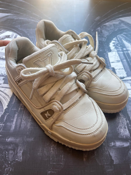 LV Cream Sneakers - Size 4