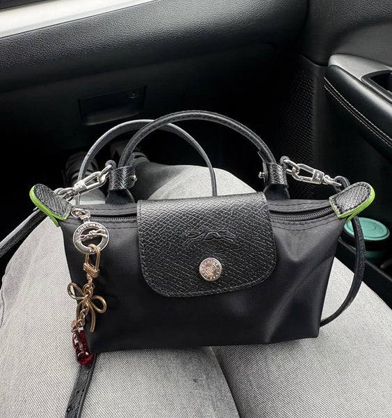 Longchamp LePliage Brand New Pouch Mini Bag (Black)