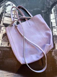 Zara Brand New Lilac Genuine Leather Medium Crossbody Bag
