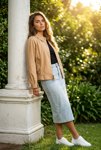 H&M Brand New Beige Jacket - Size Medium