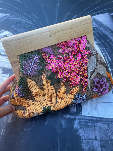 Brand New Multicolour Hand Clutch Bag