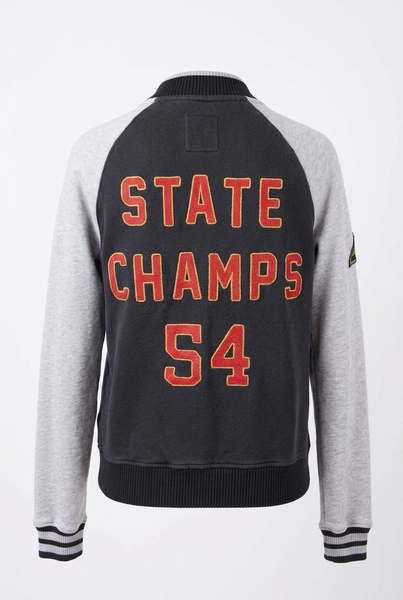 SUPERDRY Brand New Jacket with Embroidered Print Detail - Size 12