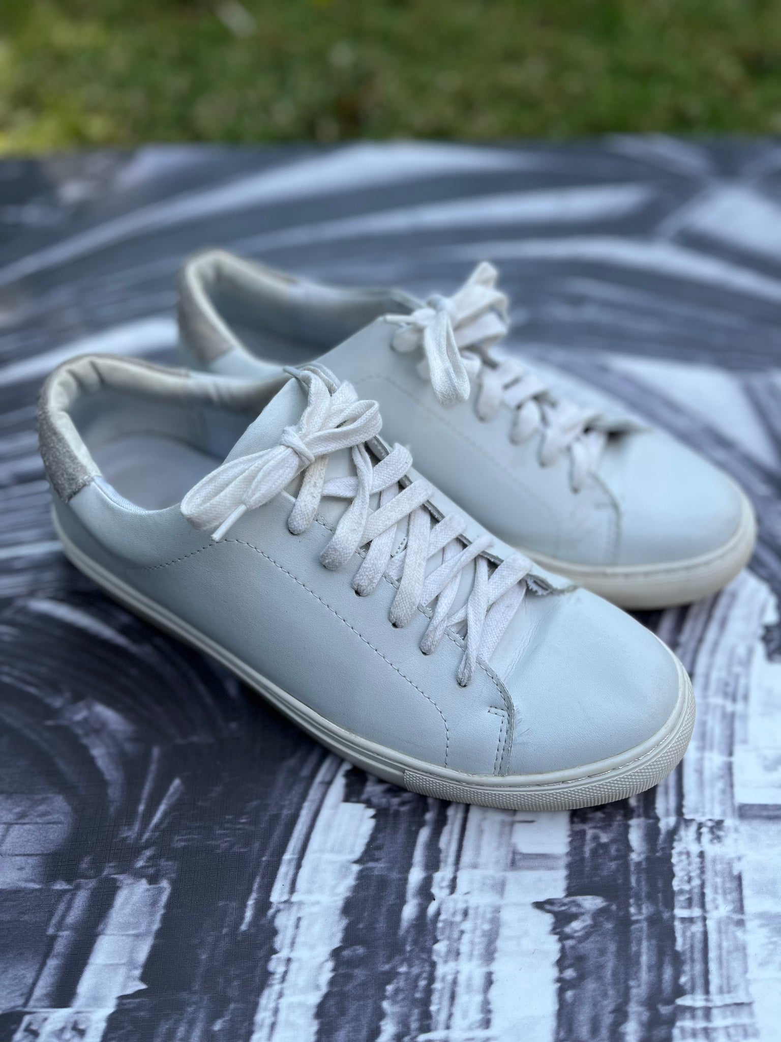 Country Road Genuine Leather White Sneakers - Size 8/42