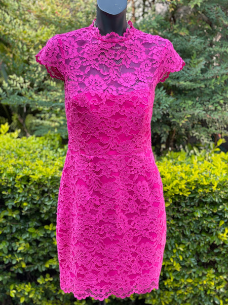 Forever New Hot Pink Cocktail Dress - Size 10