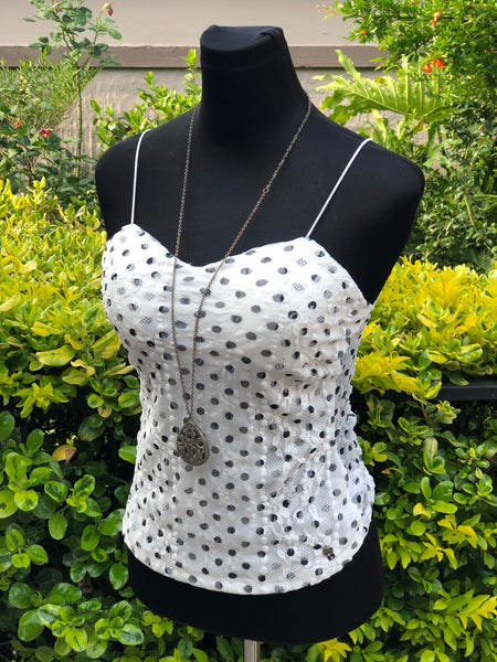 Sissy Boy Brand New Polka strappy top - XS and Large